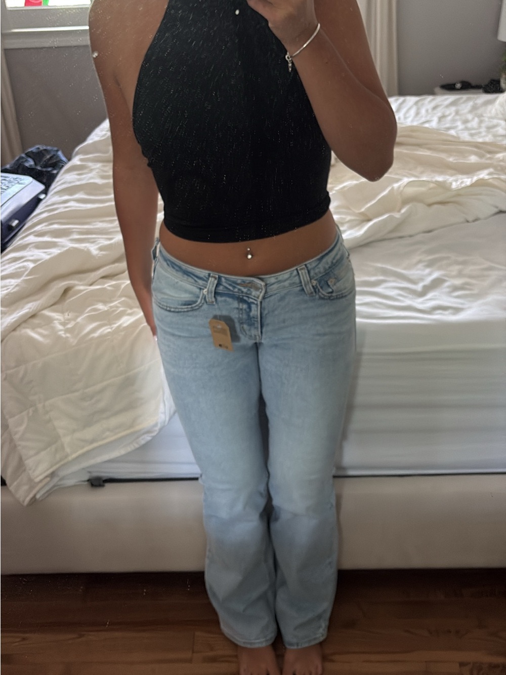 Levi's Light Wash Superlow Boot Cut Jeans